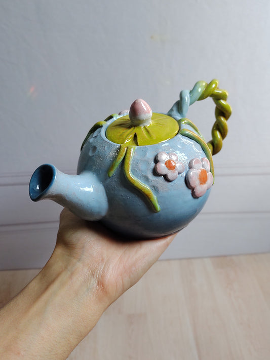 Bule lago azul com 2 xícaras - Limitado Pronta entrega - Temolda