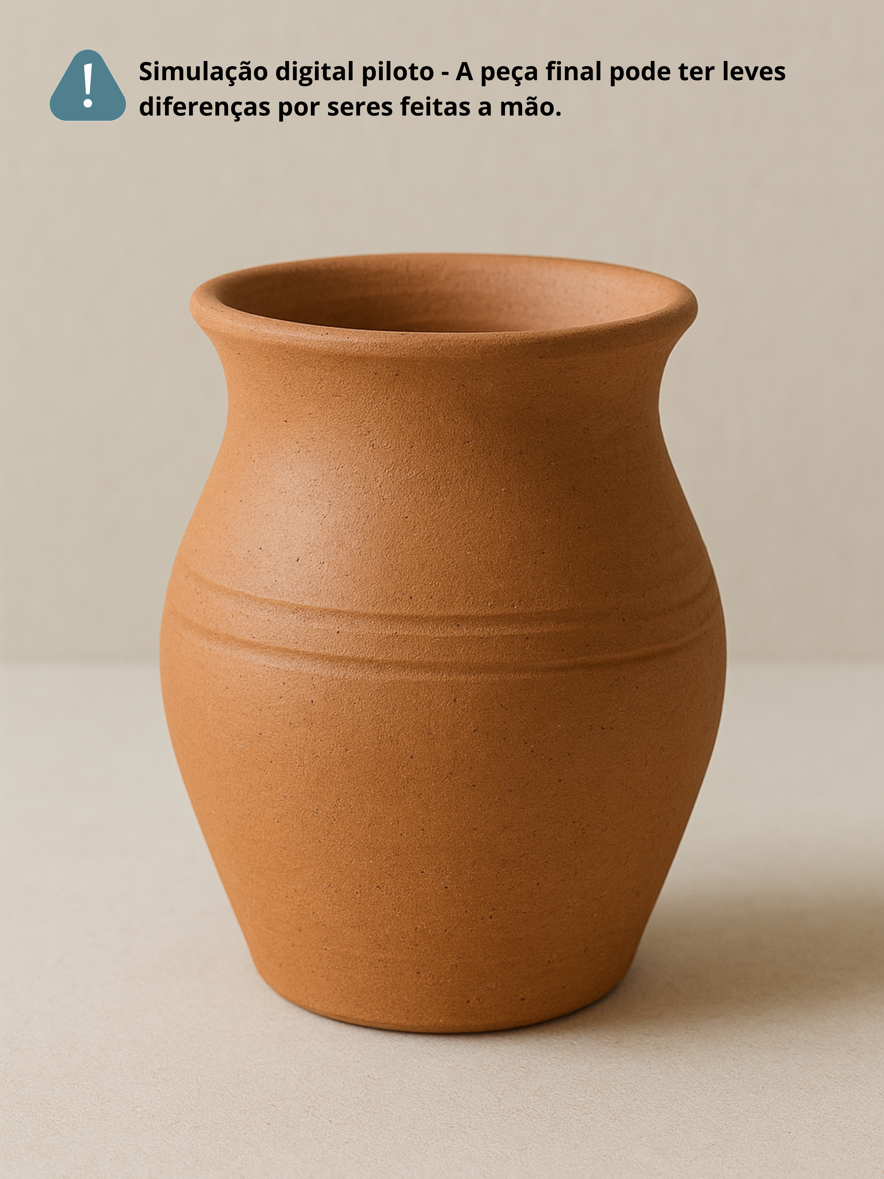 Vaso de barro Mod.1 - Um vasinho para pequenas vidas | Temolda