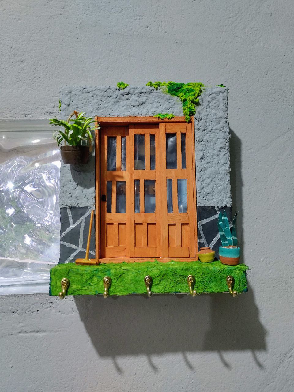 Porta chaves Mini portinha - Réplica da sua porta de entrada | Clareira Coisa Feita