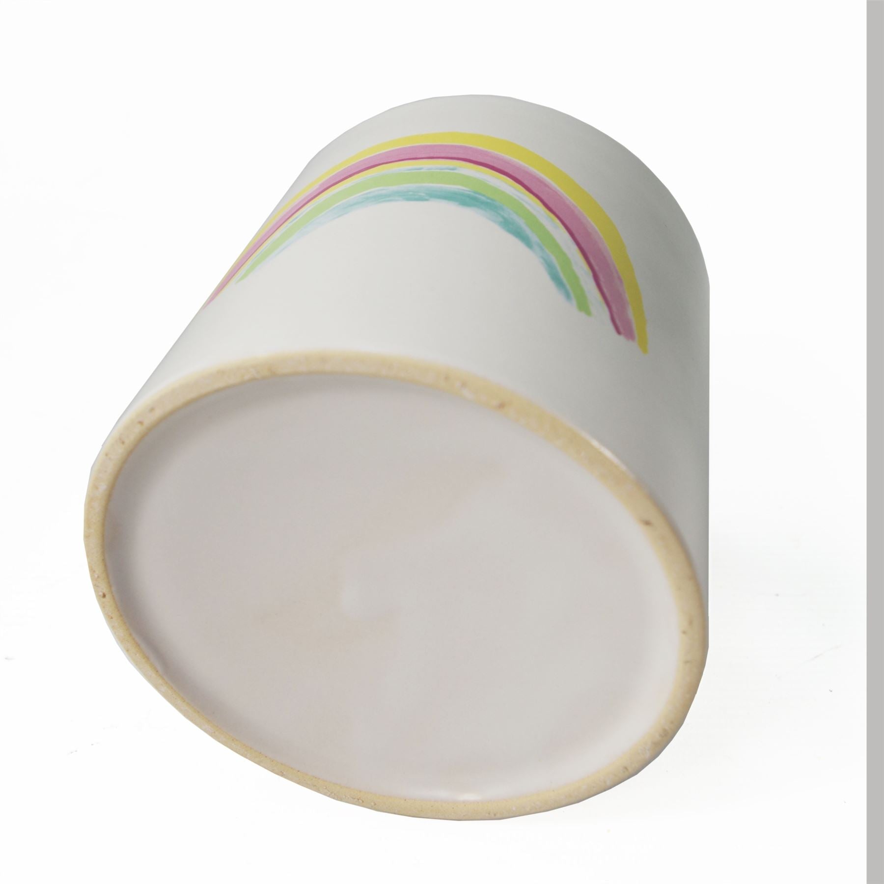 Vaso de cerâmica arco-íris -