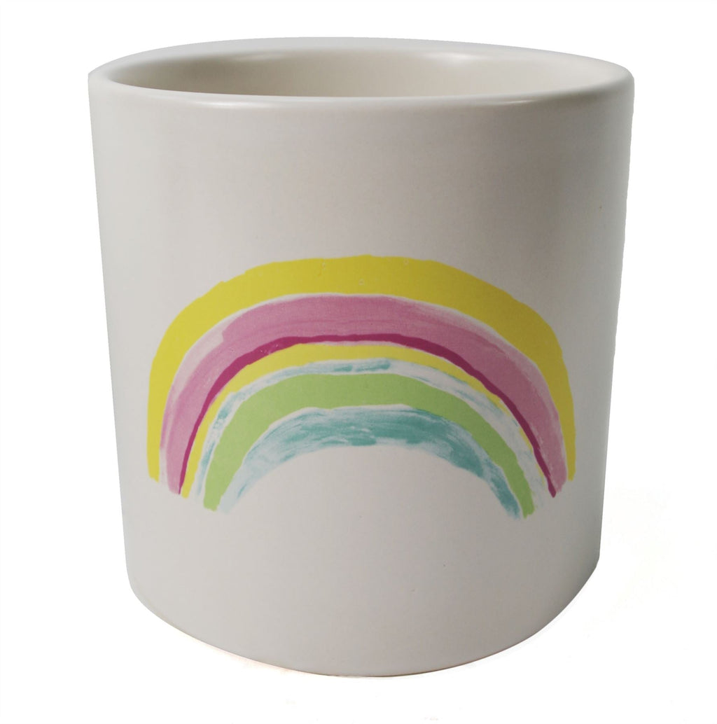 Vaso de cerâmica arco-íris -