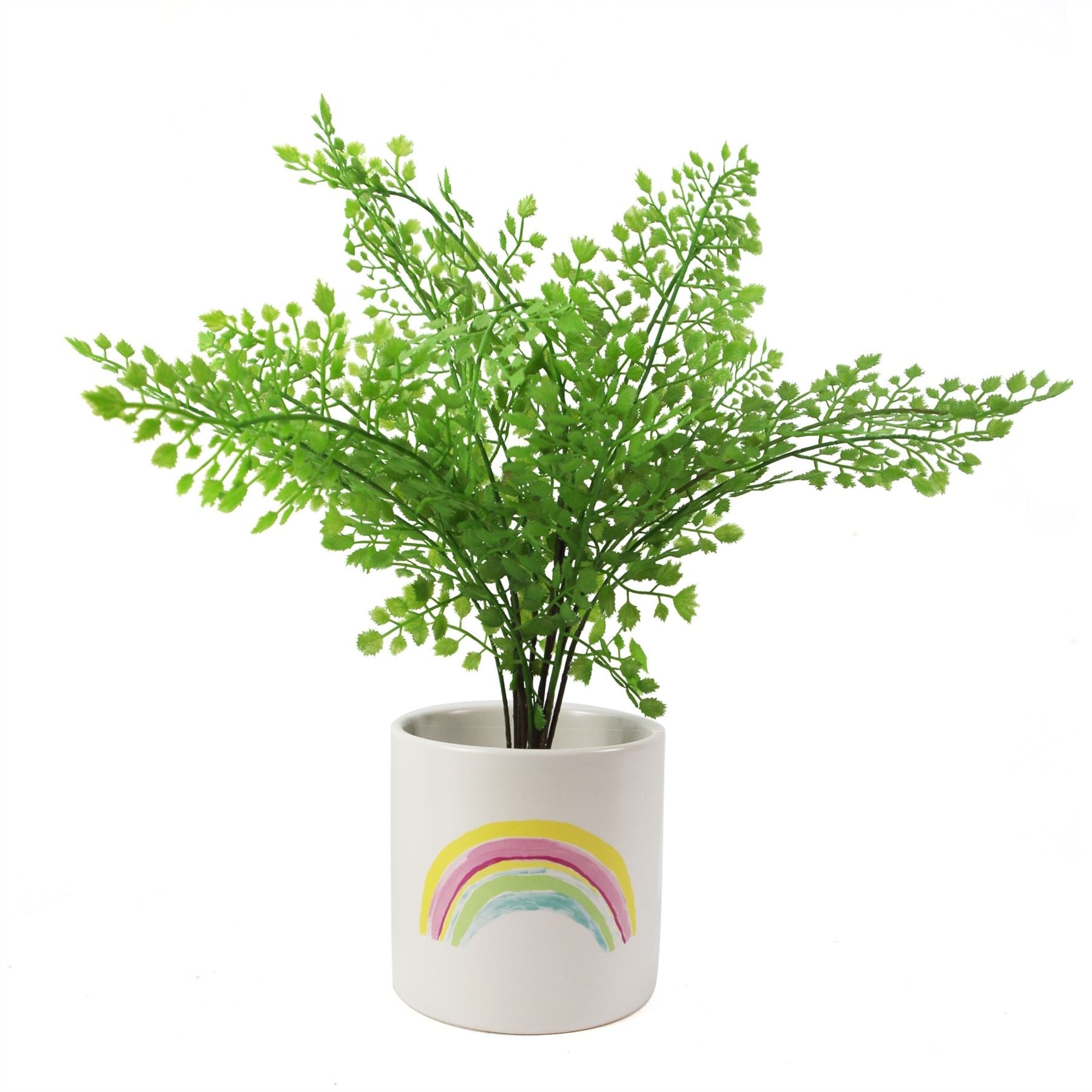 Vaso de cerâmica arco-íris -