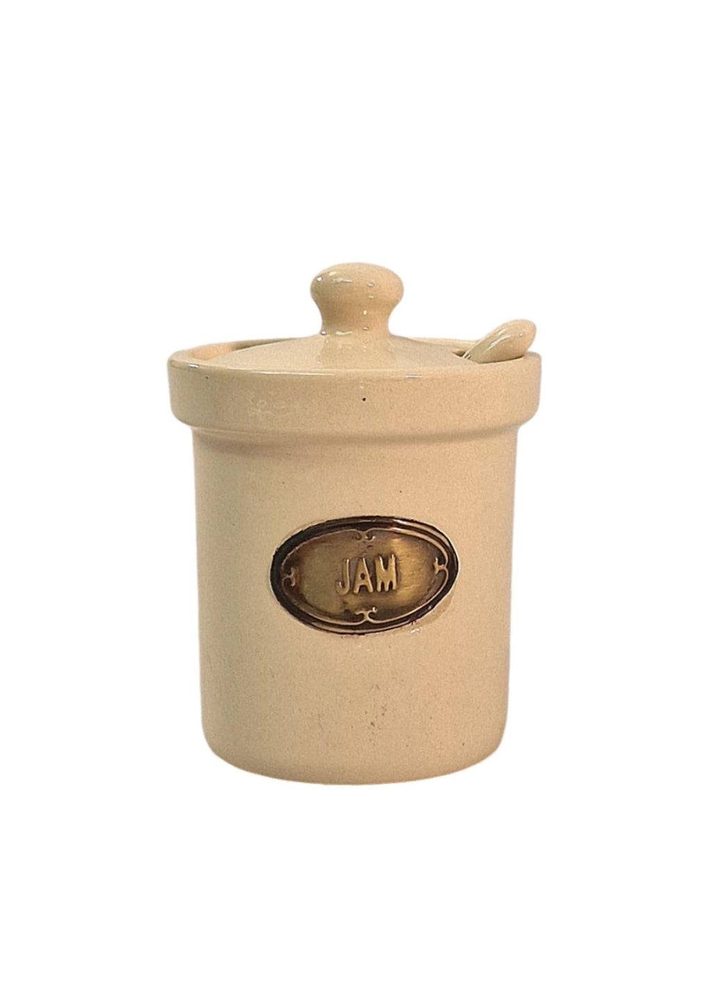 Pote de cerâmica para geleia com colher de cerâmica - Scarthingwell