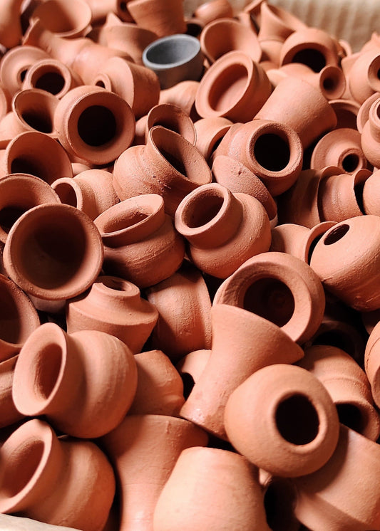 Miniaturas de vasinhos de barro 50 unidades | Temolda