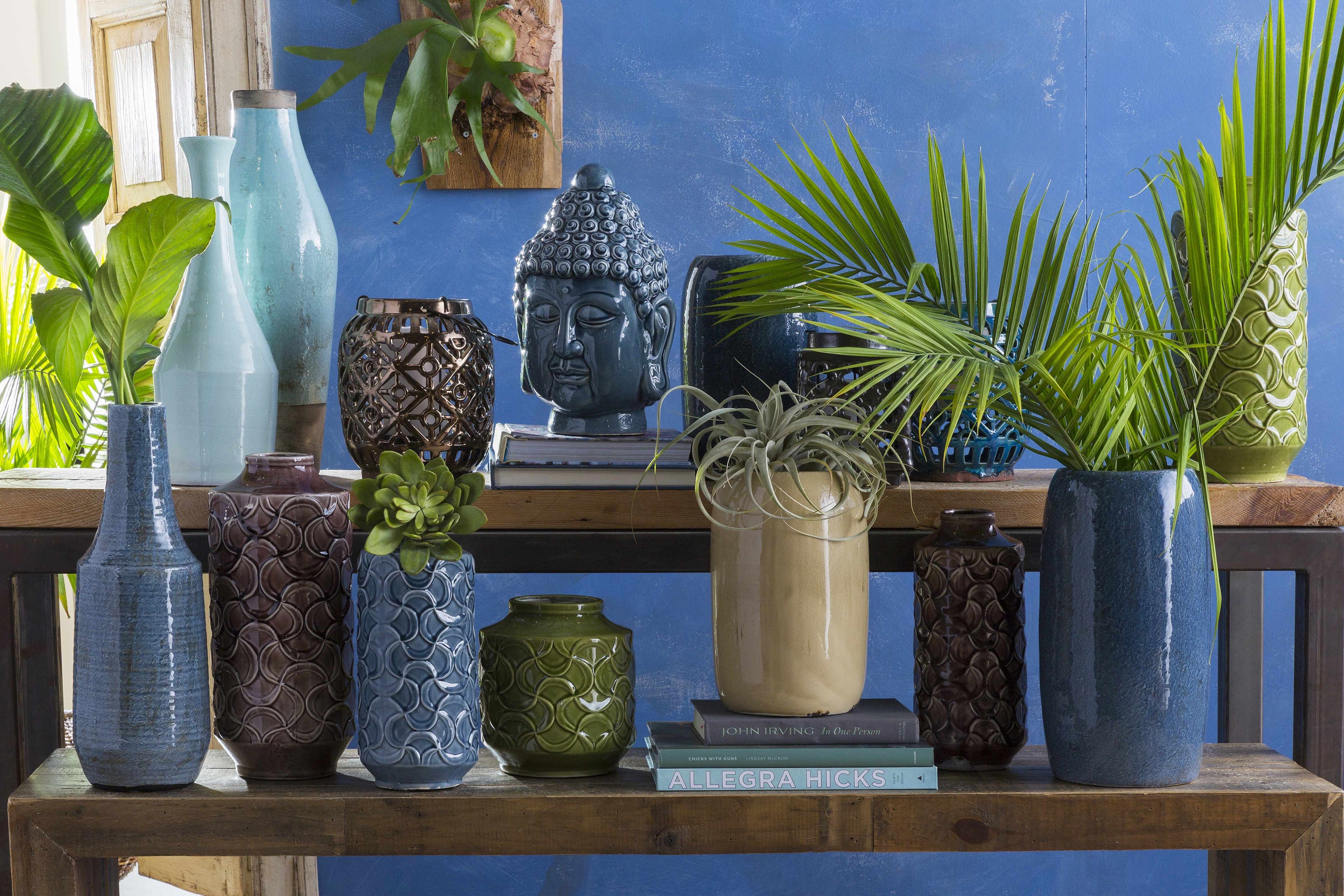 Vaso de cerâmica Avigliana Sage - Boutique Rugs